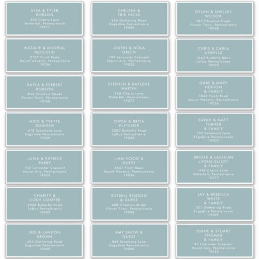 ダスティボホ |ブルーゲスト住所 シール (正面)