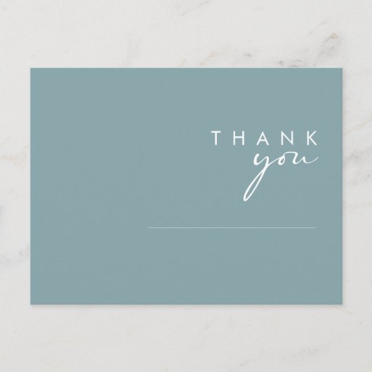 ダスティボホ |青と緑結婚に感謝 ポストカード (正面)