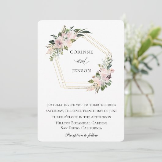 ダスティマウヴフローラジオメト結婚リ 招待状 (スタンド正面)