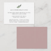 ダスティマウヴボタニカル結婚ズ宿泊施設 エンクロージャーカード (正面/裏面)