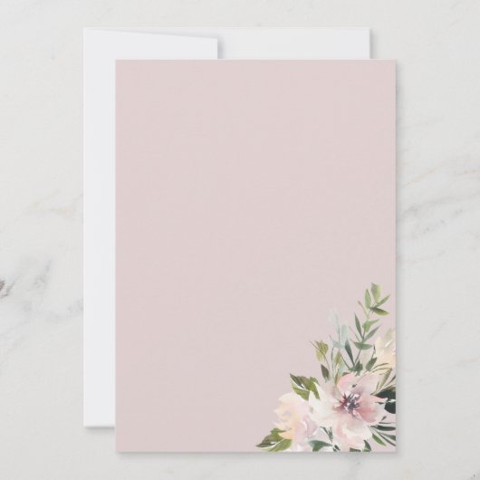 ダスティマウヴボタニカル結婚式招待状 案内状 (裏面)