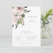 ダスティマウヴボタニカル結婚式招待状 案内状 (スタンド正面)