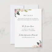 ダスティマウヴ植物学結婚詳細 招待状 (正面)