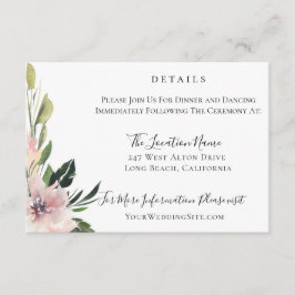 ダスティマウヴ植物学結婚詳細 招待状