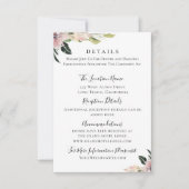 ダスティマウヴ植物学結婚詳細 招待状 (正面)