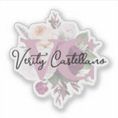 ダスティマエレガントーヴフローラの個人名ロゴ シール (正面)