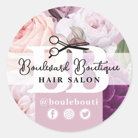 ダスティマエレガントーヴフローラヘアサロンスタイリスト ラウンドシール (正面)