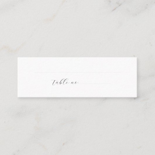 ダスティミニマルブルーホワイト結婚の地名エスコート スキニー名刺 (正面)