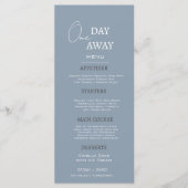 ダスティミニマルブルーワンデイリハーサル遠くにディナー メニュー (正面)