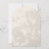 ダスティミュート赤面ピンクフローラアーチブライダルシャワー 招待状 (裏面)