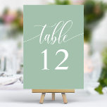 ダスティミントミニマリスト結婚書道 テーブルナンバー<br><div class="desc">これらのダスティミントグリーンのテーブエレガントル番号でゲストの結婚席に案内する。ミニマルなデザインと書モダン道を備え、これらのテーブル番号はあなたの結婚式のレセプションに洗練されたtouchを追加する。ソフトな背景とクリーンでクリーンなエレガントタイポグラフィは、簡単の可読性を確保し、あなたのデコ結婚アを向上させる。どのテーマにも結婚最適な、これらのテーブ救済ル番号は、あなたの特別な日のための洗練された組織的な座席の配置を作成する。</div>