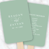 ダスティミントミニマル結婚式 プログラム ハンドファン