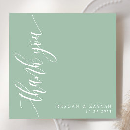 ダスティミント書道の結婚台本 サンキューカード