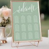 ダスティミント結婚ミニマル座席表 ポスター