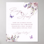 ダスティメイヴバタフライブライダルシャワーリングや輪狩りゲーム ポスター (正面)