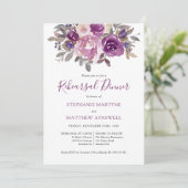 ダスティメイヴパープルバラボタニカルリハーサルディナー 招待状 (スタンド正面)