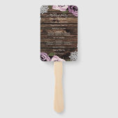 ダスティメイヴフローラバラ素朴ウッドレース結婚ズ ハンドファン (裏面)