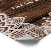 ダスティメイヴフローラバラ素朴ウッドレース結婚ズ ポスター (角)