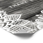 ダスティメイヴフローラバラ素朴ウッドレース結婚ズ ポスター (角)