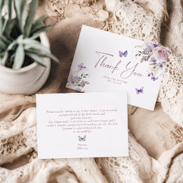 ダスティメイヴフローラ蝶サンキューカード 招待状