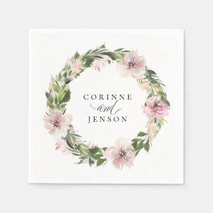 ダスティメイヴボタニカルパーソナライズされた紙ナプキンス スタンダードカクテルナプキン