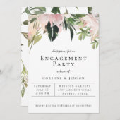 ダスティメイヴボタニカルフローラ婚約パーティ 案内状 (正面/裏面)