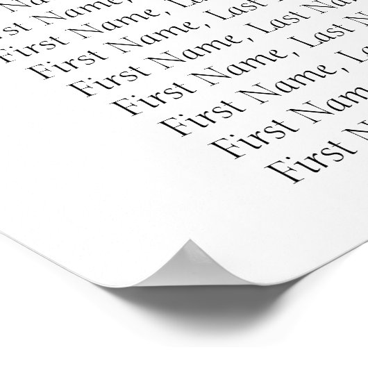 ダスティメイヴ結婚ボタニカル座席表 ポスター (角)