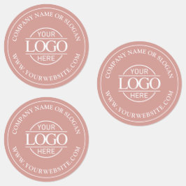 ダスティモダンエレガントバラのビジネスロゴ ラベル