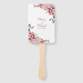 ダスティモダンバラアジサイ結婚式 プログラム ハンドファン (正面)