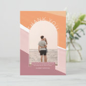 ダスティモダンバラオストライプのレンジ写真ありがとう サンキューカード (スタンド正面)