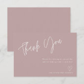 ダスティモダンバラブライダルシャワーサンキューカード サンキューカード (正面/裏面)
