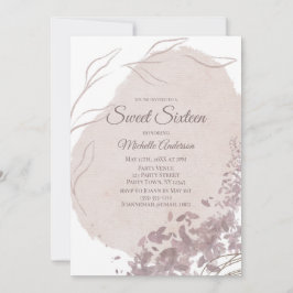 ダスティモダンバラ水色Sweet sixteen16 招待状