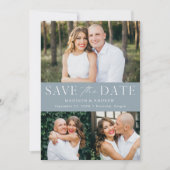 ダスティモダンブエレガントルー3フォトQRコード セーブザデート (正面)