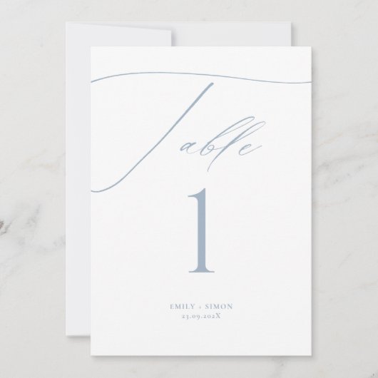 ダスティモダンブルーのテー結婚ブル番号 (正面)