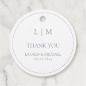 ダスティモダンブルーシンプルモノグラムサンキュー フェイバータグ (裏面)