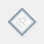 ダスティモダンブルースクリ最高のップトの日の結婚永遠 スタンダードカクテルナプキン (角)