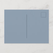 ダスティモダンブルーバラ金ゴールドスターメリークリスマス ポストカード (裏面)