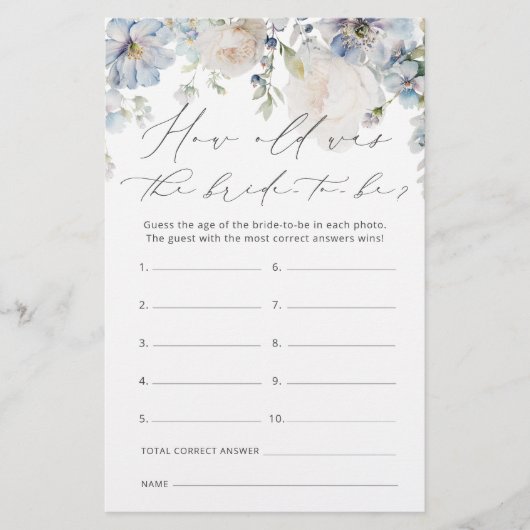 ダスティモダンブルー新婦は何歳になる予定だったか (正面)