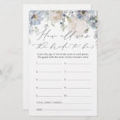 ダスティモダンブルー新婦は何歳になる予定だったか (正面/裏面)