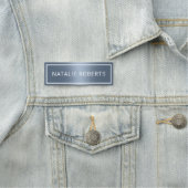 ダスティモダンブルー美容師メイクアーティスト 名札 (インサイチュ)