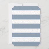 ダスティモダンブルー金ゴールドクロススターズボーイバプテスマ 招待状 (裏面)