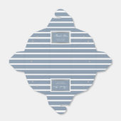 ダスティモダンブルー金ゴールド結婚ズ・サンキュー フェイバーボックス (折り畳みなし)