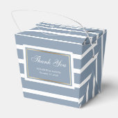 ダスティモダンブルー金ゴールド結婚ズ・サンキュー フェイバーボックス (裏面サイド)