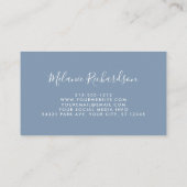 ダスティモダンーブルーピンク赤面フローラ 名刺 (裏面)