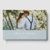 ダスティモダン・ブルー結婚の写真 ゲストブック (正面)