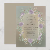 ダスティモーブタウプのリースの結婚式 招待状 (正面/裏面)