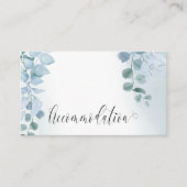 ダスティユーカリプトゥスエレガントウェディングアコモデーション エンクロージャーカード (正面)