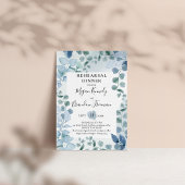 ダスティユーカリプトゥスブルーボタニカルリハーサルディナー 招待状