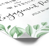 ダスティユーカリ婚約パーティウェルカムサイン ポスター (角)