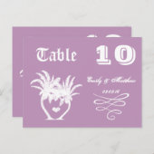 ダスティラベンダーパープルビーチ行先結婚式 ポストカード (正面/裏面)